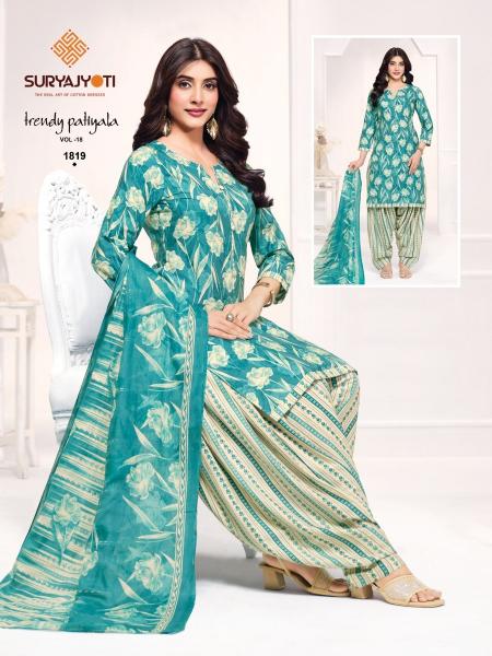 Suryajyoti trendy patiyala vol 18 batik dress material wholesale
